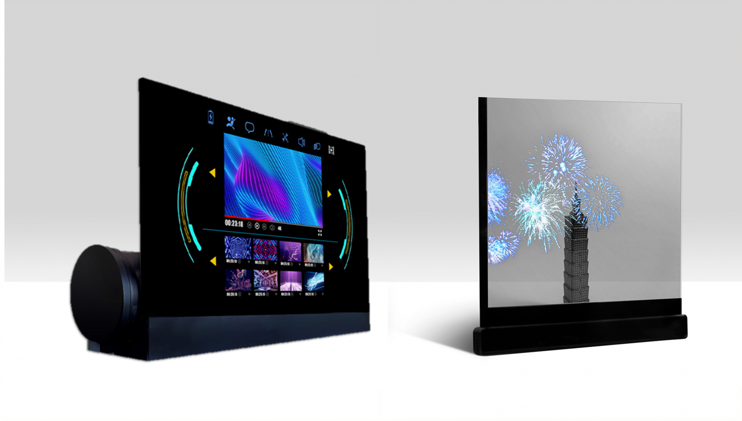 可卷式、折迭性、高透明